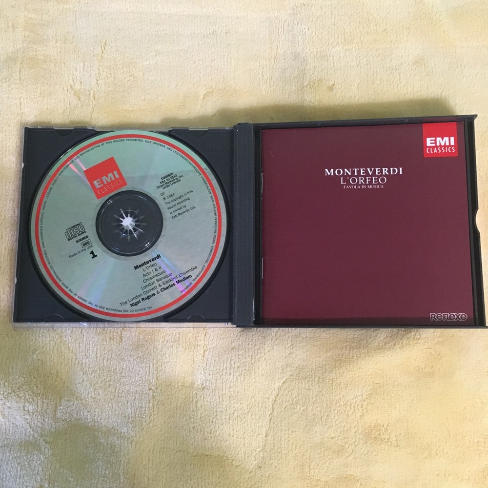 L’Orfeo (Orpheus) - Monteverdi opera cd set - Picture 4 of 6